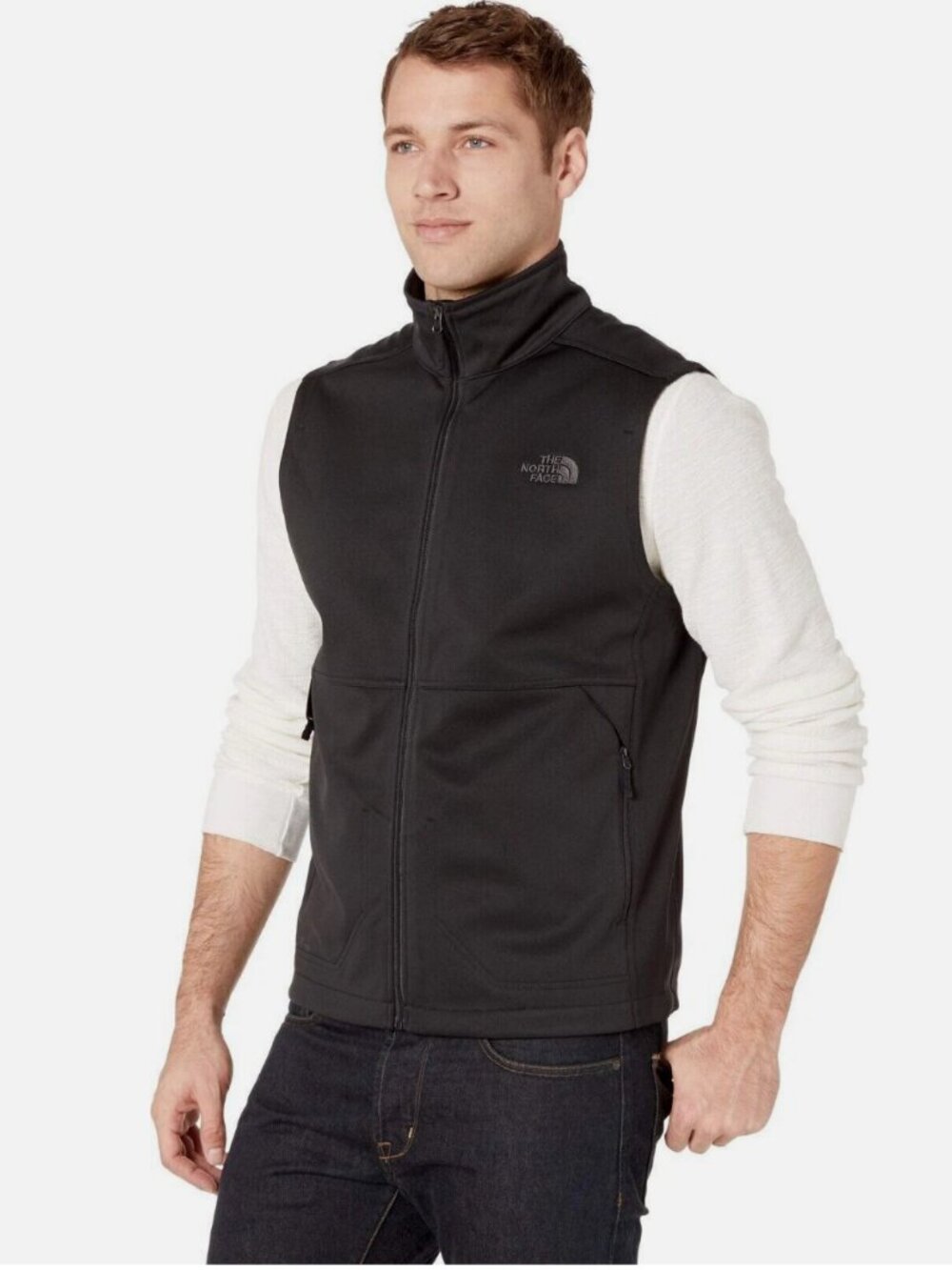 The North Face Apex Canyonwall Eco Softshell Jacket Vest in Dark Grey